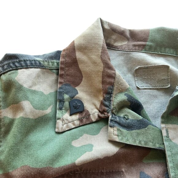 Vintage US Army Camo Utilitarian Military Short Jacket XS - Picture 7 of 8